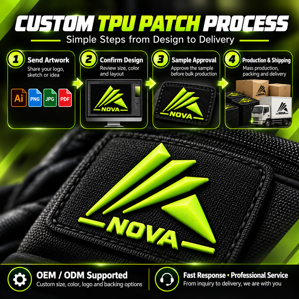 Custom Main Labels TPU Patch 3D Raised Logo Design for Premium Clothing ...