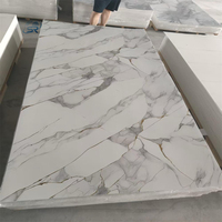 Panneau décoratif en marbre brillant UV de haute qualité, fabriqué directement par le fabricant, pour la décoration des meubles de cuisine, des armoires et des murs intérieurs.