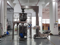 Peseuse multi-têtes combinée 10 et 14 têtes pour viande congelée, bœuf séché, machines d'emballage verticales