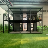 Maison conteneur mobile, amovible et extensible pour bureau temporaire sur chantier