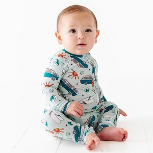 EcoChic Zippy Pijamas-Mameluco de bambú para bebé recién nacido - Product Image 6