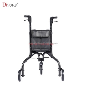 Andador Ultraligero de Fibra de Carbono Mini, Ayuda para Discapacitados, Andador de 3 Ruedas para Personas Mayores con Bolsa - Product Image 6