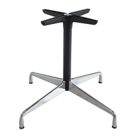 Pieds de table extérieurs en alliage d'aluminium moulé sous pression à quatre branches croisées pour hôpitaux, salons et chambres