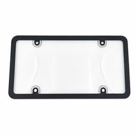 Support de plaque d'immatriculation décoratif en plastique standard américain avec couvercle, cache-plaque de voiture, cadre de plaque d'immatriculation, vente en gros
