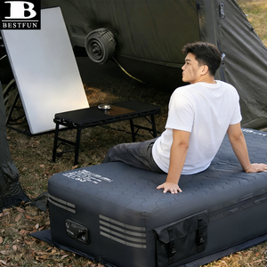 Colchón Inflable Resistente con Bomba <span class=keywords><strong>El</strong></span>éctrica Integrada, Cama Elevada de 40 cm, Mueble para Acampar al Aire Libre y para Invitados en Casa - Product Image 1