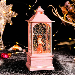 Romantica Scatola Musicale Automatica con Neve, Regalo per Ragazze, Personalizzabile, Funzionamento a Batteria, Dimensioni Medie, Luce LED per Camera da Letto - Product Image 2