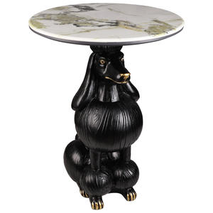 Mesa Auxiliar Grande para Sala <span class=keywords><strong>de</strong></span> Estar con Diseño <span class=keywords><strong>de</strong></span> Bulldog, Mesa <span class=keywords><strong>de</strong></span> Centro con Bandeja para Perros, Mesa <span class=keywords><strong>de</strong></span> Café <span class=keywords><strong>de</strong></span> Resina con Diseño <span class=keywords><strong>de</strong></span> Perro - Product Image 1