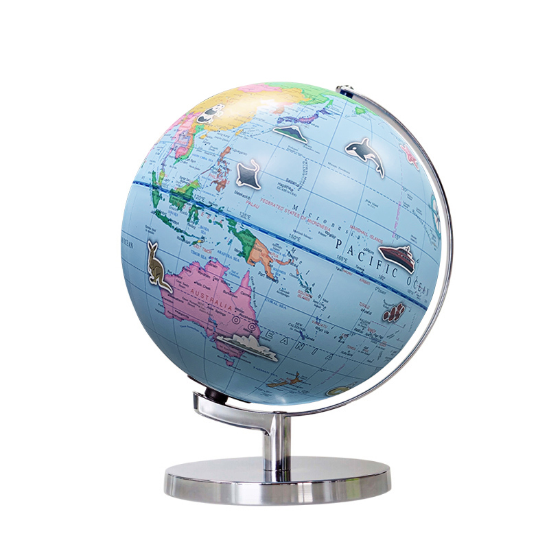 Bambini educativi Smart AR Globe Scientific con lampada girevole rotante Desktop Globe World geografia Desktop Gift