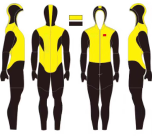 ชุดสกีสำหรับทุกเพศพิมพ์ลายเต็มตัวชุดสเก็ตเร็วลู่ยาว - Product Image 5