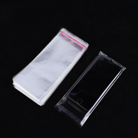 Sacs en plastique transparents autocollants personnalisés de petite taille pour l'emballage de biscuits, sacs en cellophane OPP, sacs en PP PET