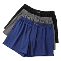 Caleçon taille moyenne le plus vendu du fabricant pour hommes en coton biologique, élastique, doux et décontracté, taille tricotée