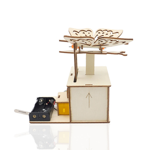 Kit de Ciencia de insectos de madera 2025, Kit de artesanía de <span class=keywords><strong>mariposa</strong></span> biónica eléctrica Diy, juego educativo de tallo para niños. - Product Image 4