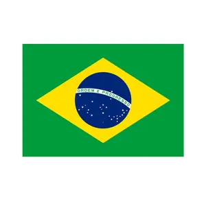 Flagnshow high end printed 3x5 ft 90x150cm brazil national flying Brazil flag 100% Polyester