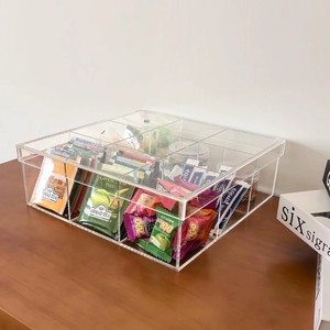 Organizador de Cajones Acrílico Moderno y Ligero, Personalizable, Bandeja Transparente para Maquillaje, para Oficina o Dormitorio, 11.8x11.8, Exhibidor - Product Image 5