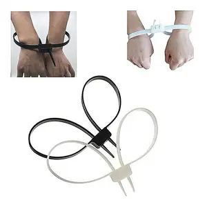 Hotsale Plastic Cable Tie Nylon High Strength 250LBS Plastic Handcuff Police Zip Ties