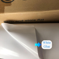 Fabricant de rouleaux d'autocollants en papier vinyle brillant Film vinyle autocollant PVC éco-solvant imprimable SAV pour acrylique à bas prix
