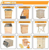 Nouvel équipement d'apiculture Langstroth, ruches en plastique 5 cadres, boîte de reproduction, mangeoire à abeilles, couleur blanche, usage agricole, garantie 3 mois