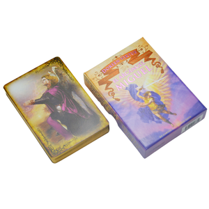 Tarjeta de <span class=keywords><strong>Tarot</strong></span> YHD con bordes dorados exquisitos, impresión personalizada, su propio diseño y LOGO, tarjeta de oráculo con caja inferior superior - Product Image 5