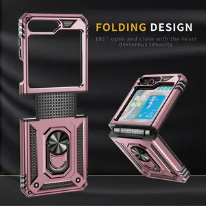 Fancy Fashion TPU Shockproof Phone Armor Cases Foldable With Kickstand Wholesale Wireless Protection For Z Flip 3 4 5G