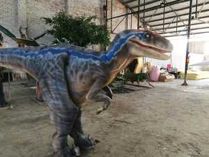 पिस्तौलदान शो उच्च गुणवत्ता की दुकान सजावट ध्वनि कर सकते हैं त्योहार सजावट डायनासोर पार्क हेलोवीन सिमुलेशन डायनासोर पोशाक - Product Image 2