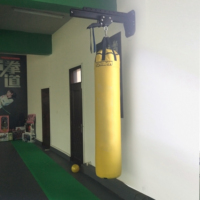 Kick Boxing Club Fitness Fighting Studio Home Wall Mounted Punching Bag Rel Rak Track