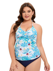 ชุดว่ายน้ำออกกำลังกายระบายอากาศได้ดีเป็นมิตรกับสิ่งแวดล้อมลายตัดด้านหลังพิมพ์ลายลายสีทึบมีสไตล์ของผู้หญิงชาวยุโรปอเมริกัน - Product Image 6