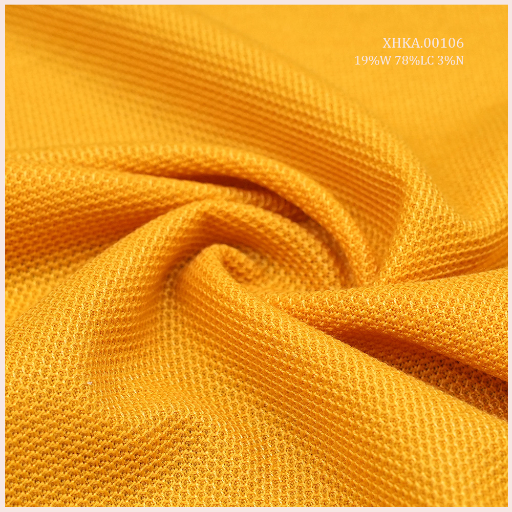 Fine Merino Wool Lyocell Nylon Blended Fast-Dry Jersey Jacquard Fabric for Sport Wear Jackets T-Shirt Sportswear