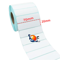 Étiquette adhésive thermique directe à forte adhérence pour supermarché, autocollant code-barres 60x40, étiquette adhésive thermique directe