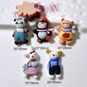 Dijes <span class=keywords><strong>de</strong></span> Resina con Forma <span class=keywords><strong>de</strong></span> Animales <span class=keywords><strong>de</strong></span> Dibujos Animados, Pingüino, Oso <span class=keywords><strong>Panda</strong></span>, Conejo, Decoración DIY para Fundas <span class=keywords><strong>de</strong></span> Teléfono y Zapatos - Product Image 2