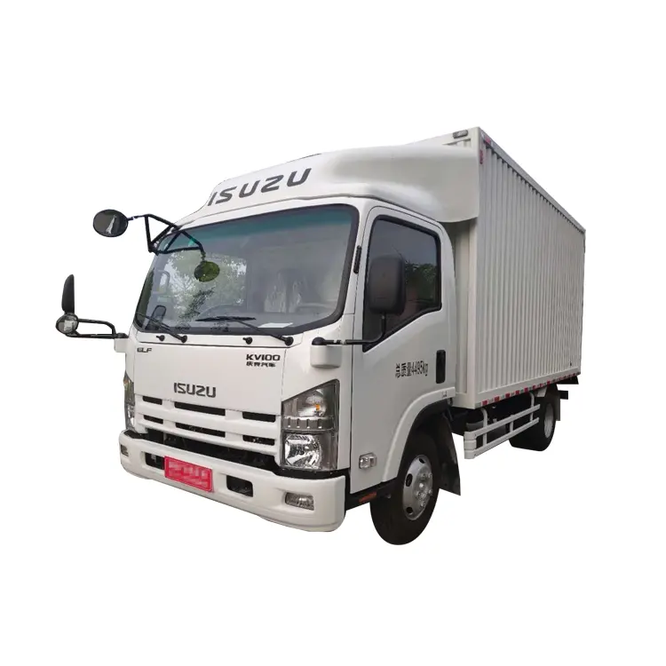 Mesin diesel teknologi Jepang ISUZU 4*2 LHD van truck