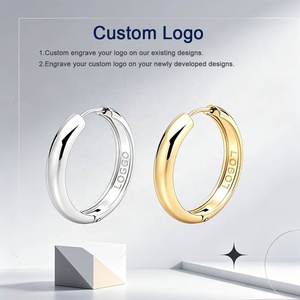 Pendientes de Aro de Acero Quirúrgico 316L OEM Personalizados Rápidos, Anillos Lisos Martillados y Retorcidos para Piercing de Cartílago y Septum - Product Image 6