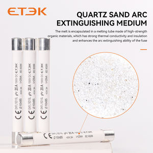 <span class=keywords><strong>PV</strong></span> фотоэлектрический Солнечный <span class=keywords><strong>DC</strong></span> 1500V предохранитель 10x85 мм GPV 20A Быстрый выдувной керамический предохранитель для защиты солнечной системы - Product Image 4