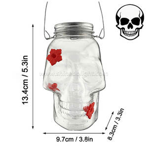 Crânio Humming Birds Alimentadores Ao Ar Livre Halloween Decoração Birdfeeders À Prova De Intempéries Fácil Limpo Humming Birds Alimentadores Néctar - Product Image 3