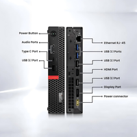 PC Desktop Barebone Tiny ThinkCentre M920x Generasi ke-8, Bersih Tanpa Goresan, Grade A, Teruji Fungsional dan Beroperasi