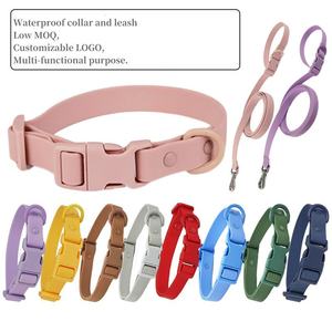 Collier pour animaux de compagnie imperméable multicolores OEM/ODM avec insert métallique renforcé, anneau en <span class=keywords><strong>D</strong></span>, logo personnalisé disponible - Product Image 2