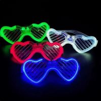Lunettes à LED lumineuses clignotantes, accessoires de fête pour Halloween, Noël, Nouvel An, Rave, Club, Cosplay
