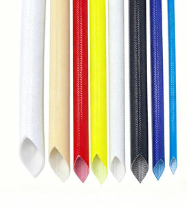 Tabung kepang Sleeving serat kaca berlapis karet silikon menawarkan perlindungan industri fleksibel untuk kabel dan kabel - Product Image 1