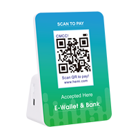 Haut-parleur de paiement électronique de bureau F92 Affichage dynamique du code QR de 3.5 pouces