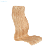 Cadre de chaise en contreplaqué courbé non fini, à dossier bas et haut, fourni par le fabricant, style panneau de bois, pour bureau, maison, école, conforme ISO9001