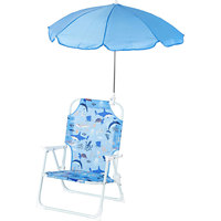 Chaise de camping avec accoudoirs, auvent en tissu Oxford, structure métallique, design moderne, chaise de plage pour enfant, mobilier d'extérieur pliable