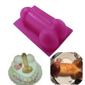 Lebensmittel qualität mikrowellen geeignete große Dildo form Silikon Penis Silikon Kuchen formen lustige Kuchen form Kuchen Backformen - Product Image 3