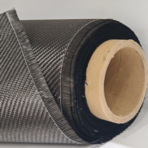 Tela de Fibra de Carbono 3K de 58/60 Pulgadas, Tejido Twill Teñido en Negro, Ligero, 230 g/m², Resistente a la Abrasión, para Tapicería de Automóviles, Uso Industrial y Exterior - Product Image 4