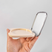 Boîte de poudre solide compacte carrée de point culminant de vente d'usine nouveau design pour l'emballage cosmétique et personnalisé