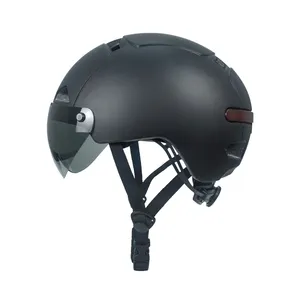 Oemカスタムダッチ安全基準Nta8776電動自転車ヘルメットEbike電動スクーターヘルメット大人用LEDライト付き
