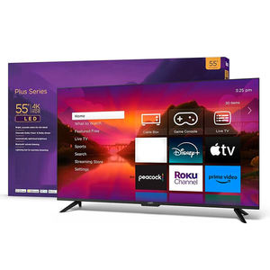 Téléviseur intelligent 55 pouces en promotion, télévision 4K 32 40 43 50 65 pouces LED avec <span class=keywords><strong>Android</strong></span> WiFi, meilleur téléviseur HD, diffusion en direct - Product Image 1