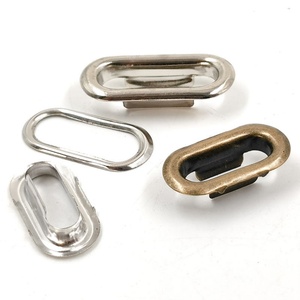 Hebilla metálica en forma de U, tipo ojal, de cobre, con técnica de chapado, para ropa, bolsos y accesorios, tipo ojo de vaca y tipo huevo - Product Image 1