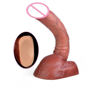 FAAK-G199 echte Haut berühren Silikon <span class=keywords><strong>Dildo</strong></span> <span class=keywords><strong>20cm</strong></span> realistische männliche Penis gebogen stimulieren Frau Pussy <span class=keywords><strong>Dildo</strong></span> für weibliche Masturbation - Product Image 1