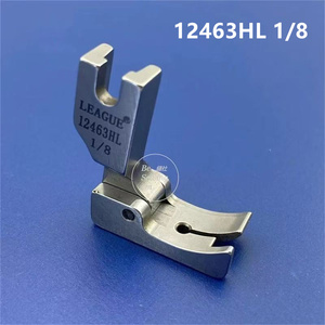 12463HL 3/16 12463HL 1/8 Pie Prensatelas Articulado con Guía Izquierda y Alimentación de <span class=keywords><strong>Aguja</strong></span> <span class=keywords><strong>para</strong></span> Máquina de <span class=keywords><strong>Coser</strong></span> de Puntada Fija, <span class=keywords><strong>para</strong></span> Camisas y <span class=keywords><strong>Telas</strong></span> Finas - Product Image 2