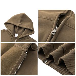 Sweat-shirt à capuche pour femme TKAN411D, design personnalisé en molleton zippé, tissu de haute qualité, surdimensionné, décontracté, lourd, 100% coton - Product Image 3