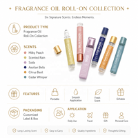 Collection de mini-roller de parfum portable pour massage, soins corporels et usage domestique – Excellent cadeau parfumé pour hommes et femmes